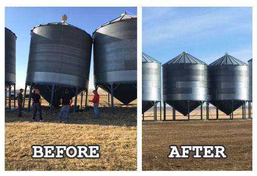 BinPads Before and After 