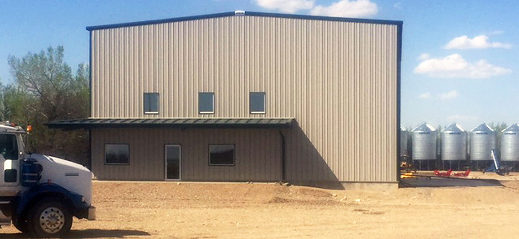 Goldburg Gravel created site for Seed Processing plant.