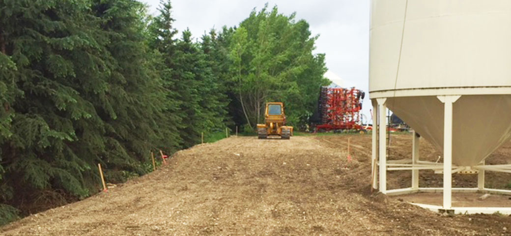 Goldburg Gravel renewed site for Wylie Seed Farm.